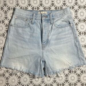 Madewell Light Wash Jean Shorts